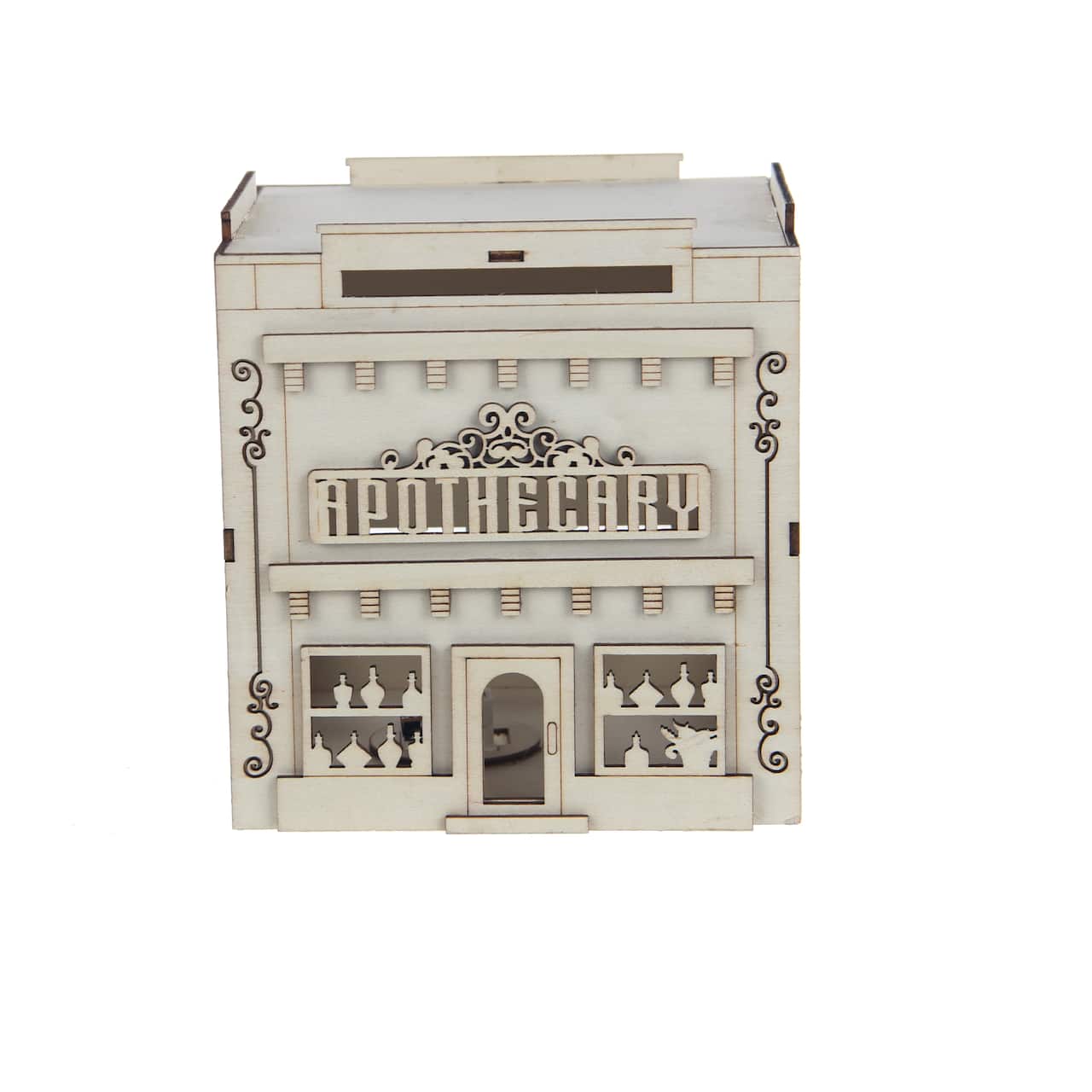 6" DIY Village Apothecary LED Wood Décor by Make Market®